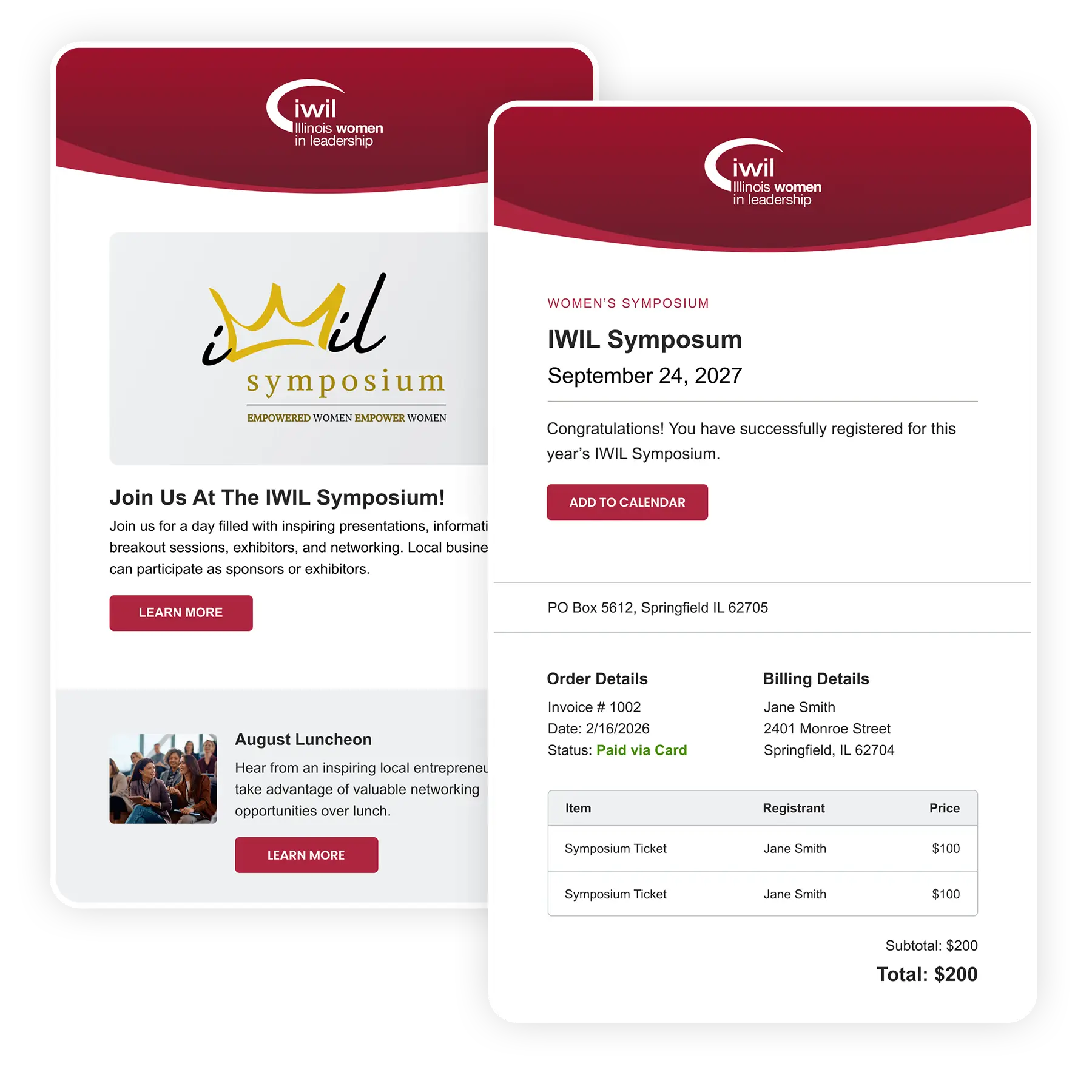 IWIL Email Template