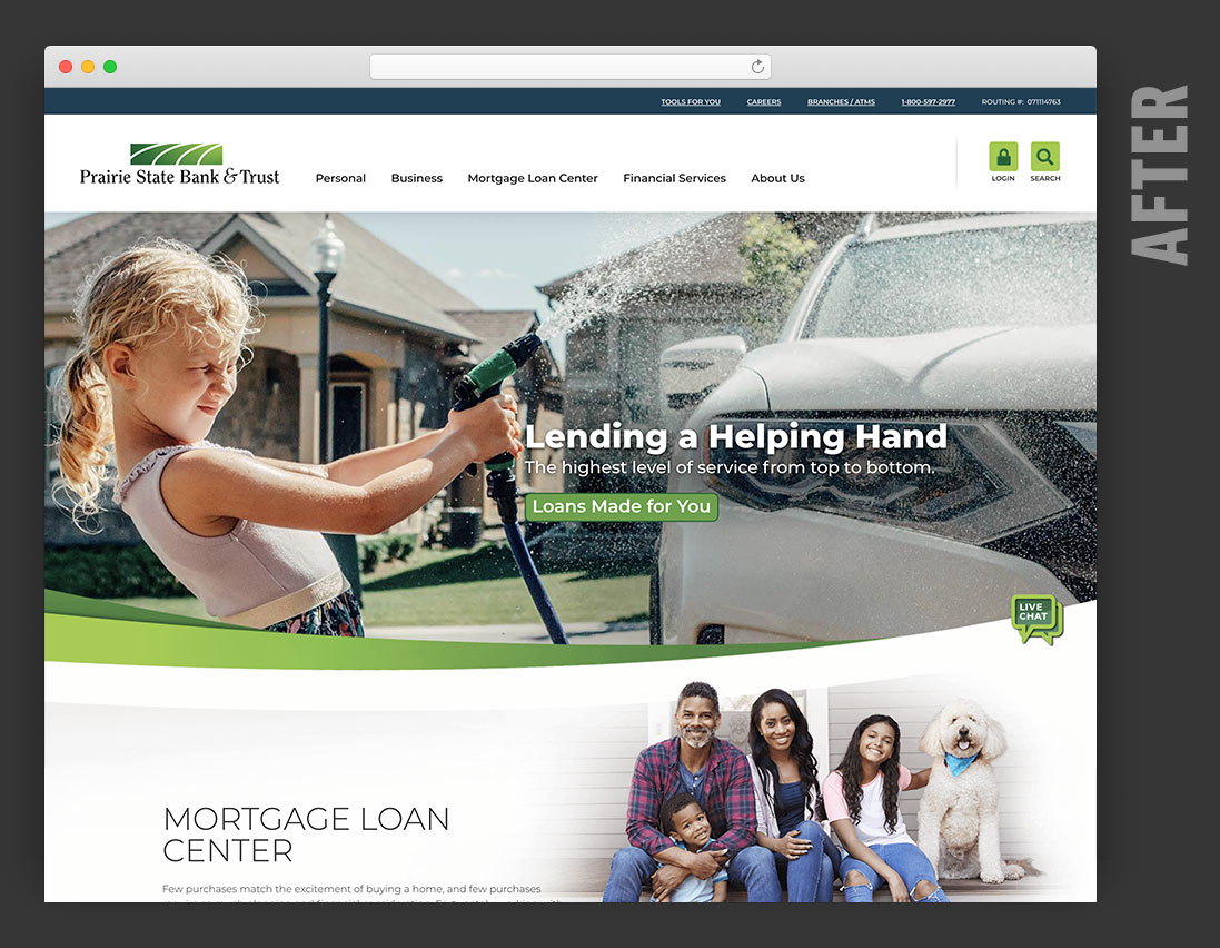 View the Prairie State Bank & Trust project details