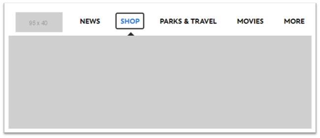 An example of failing navigation. No color contrast to see the items.