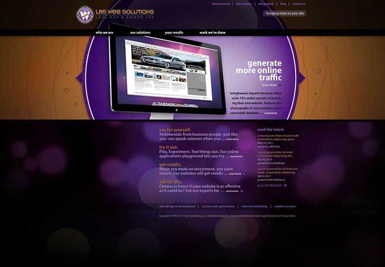 The team's fifth website (2012)
