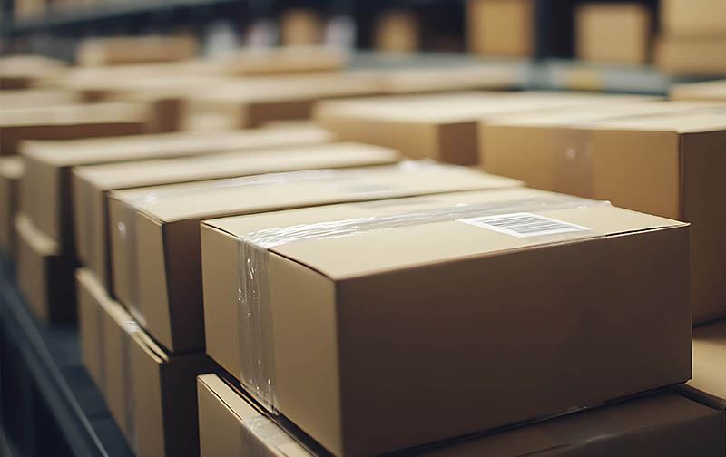 cardboard boxes