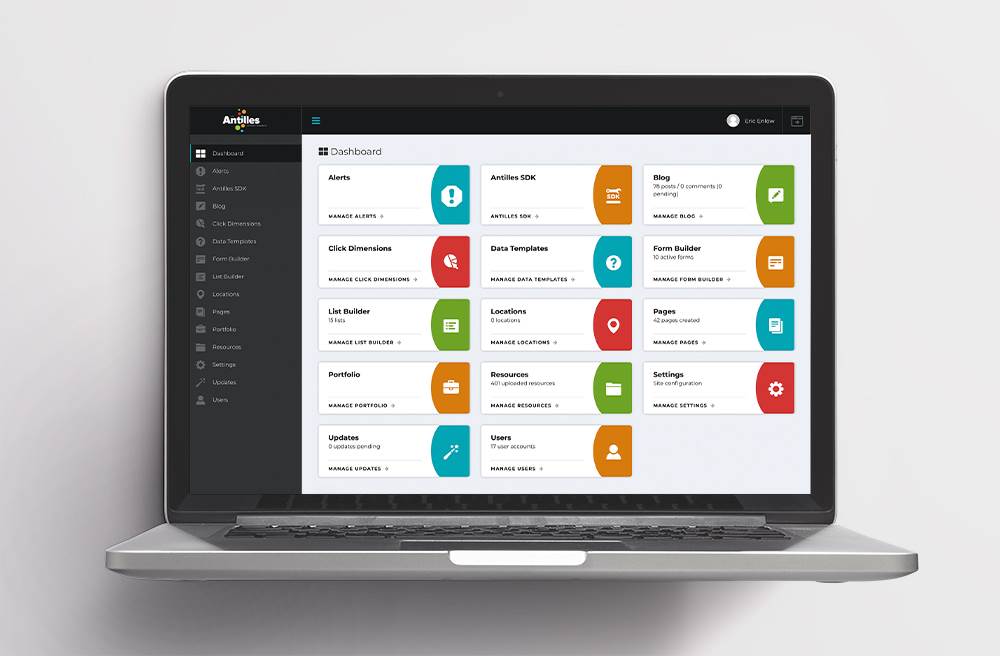 LRS Antilles dashboard