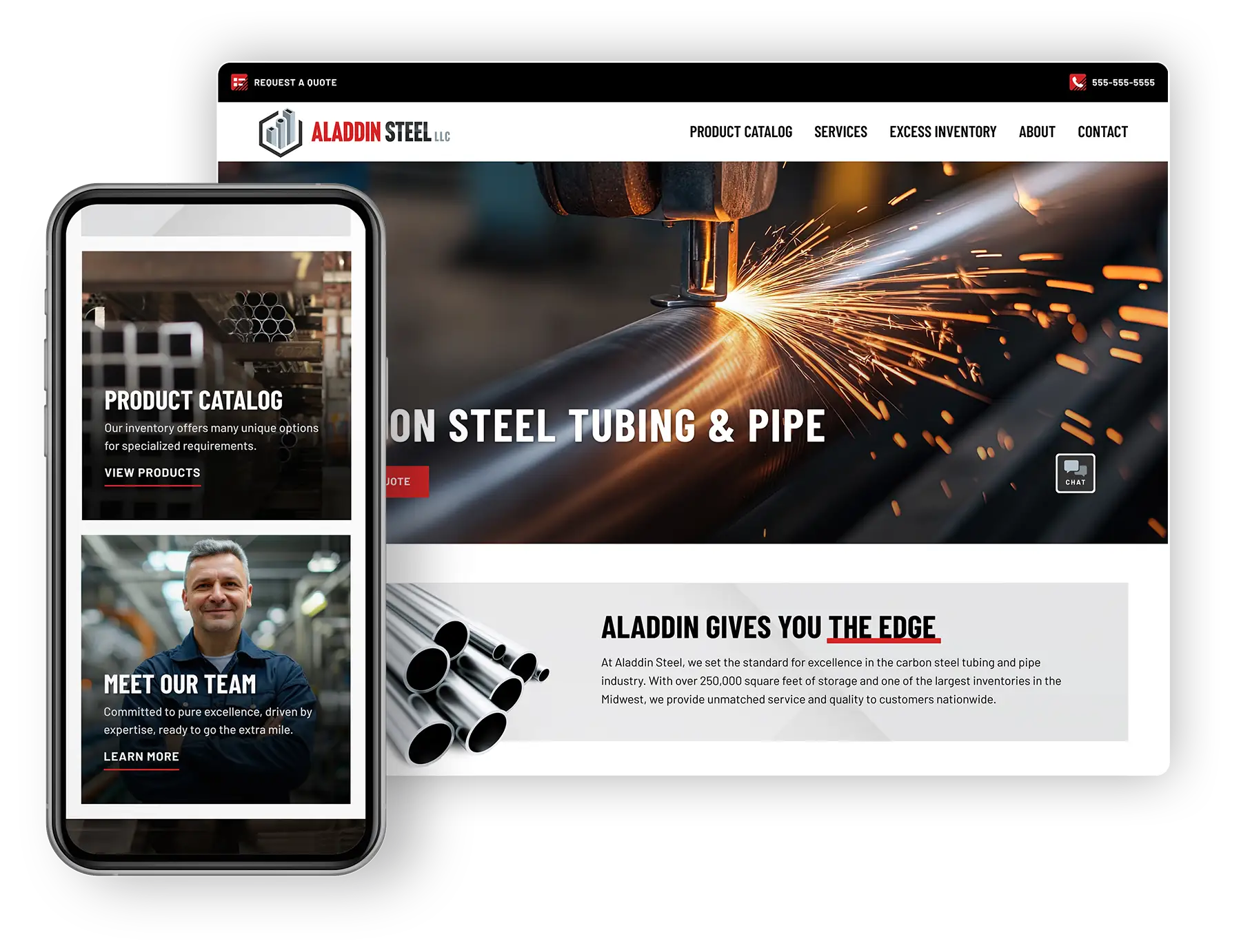 Aladdin Steel Homepage